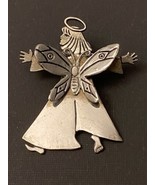 Angel Butterfly Clip Pin Pendant Signed EMILIA Cashing Castillo 1997 2.25” - $276.25 MXN