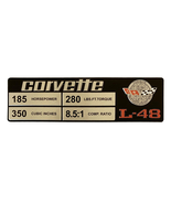 C3 Corvette Spec Data Plate Embossed Scratch-Resistant Aluminum L-48 Eng... - £20.56 GBP
