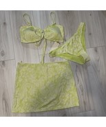 Cabana del Sol 3 Piece Bikini Set with Cover Up Skirt Size XL NEW - $1,776.50 MXN