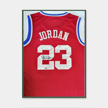 Michael Jordan Signed And Framed NBA All-Star Game Jersey Red With COA - £698.81 GBP