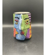 Muzeum Museum Ceramic Cup Mug Coffee Tea Big Nose Colorful Face Man Woma... - $38.99