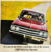 1965 Chevelle Malibu Sport Advertisement Chevrolet Automobilia Vintage D... - $29.99