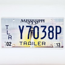 2013 United States Mississippi Lighthouse Trailer License Plate Y7038P - £14.53 GBP