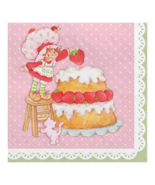Strawberry Shortcake Party Dessert Napkins Birthday Party Supplies 16 Pe... - $4.95