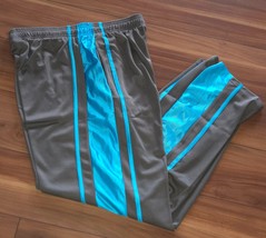 NBN Gear Charcoal Gray with Blue  Active Drawstring Sweatpants Men Size ... - $18.71