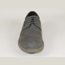 Men's Adolfo Shoes Soft Comfortable Dress Casual Light Weight Lace Up 3240 Gray image 3