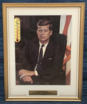 Vtg 1967 John F. Kennedy Portrait Thermometer Calendar Advertising JFK 8x10 854A - $38.48