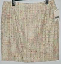 Laura Scott Petite Multicolor Pastel Boucle Skirt Size 14P NWT - £23.31 GBP