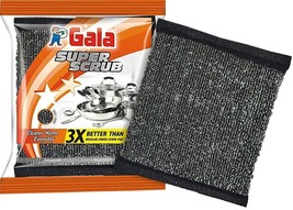 Gala Super Scrub Set – Made of Steel – Black (Pack of 6) - £11.89 GBP