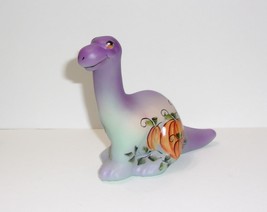 Fenton Glass Pumpkin Baby Autumn Halloween Dinosaur Figurine Ltd Ed #9/55 Kibbe - £145.83 GBP