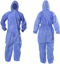 Disposable Coveralls 2XL Size Pack of 25 Blue Polypropylene - £85.71 GBP