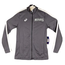 Highland Rams Womens Size Medium Track Jacket Sweatshirt Asics Gray - $16.00