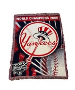Vintage New York Yankees Throw Blanket 56x40 2000 MLB World Series Champ... - $65.64 CAD
