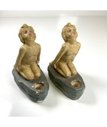 Vtg Pair Art Deco Nude Women Candle Holders 1940s/50s Helen Adele Lerch ... - $5,221.05 MXN