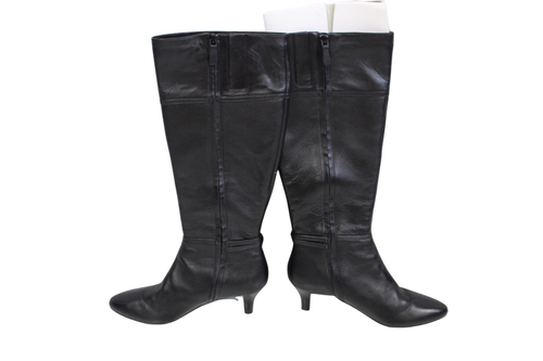 Cole Haan Black Luxe Leather Elinor Tall Knee Boots D42517 $368 SZ 8 EUC Item image 2