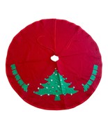 Tree Shirt Christmas Train Colorful Sequin Tree Choo Choo Red 39&quot; Round - $241.95 MXN