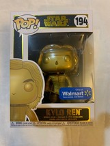 Disney Star Wars Walmart Exclusive Gold Kylo Ren Funko Pop Vinyl Figure #194 New - £14.16 GBP