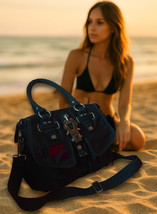 George Gina &amp; Lucy 20something – Navy Gray Iconic Nylon Shoulder Bag - $96.80 CAD