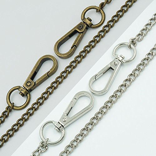 Bluemoona 5 PCS - Pocket Chain with two Swivel Clasps Clips Snap Chain 60CM 23 5