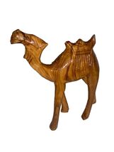 Vintage Hand Carved Wooden Camel Figurine Sculpture Statue 8” Tall Beaut... - $352.01 MXN