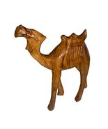 Vintage Hand Carved Wooden Camel Figurine Sculpture Statue 8” Tall Beaut... - $352.01 MXN