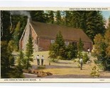 Log Cabin in the Maine Woods Postcard 1930 Greetings From The Pine Tree ... - $15.84