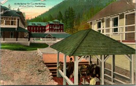 Vtg Postcard c 1908 Olympic Forest At the Springs Sol Duc Hot Springs UNP - £11.86 GBP