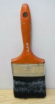 Linzer 4&quot; used brush decor polyester art vintage wood handle - £3.13 GBP