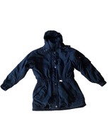 HEAD Skiwear winter skiing jacket coat puffer vintage hooded black size 10 - £28.72 GBP