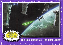 2017 Topps Star Wars Journey To The Last Jedi Purple #108 Resistance VS First - £0.70 GBP