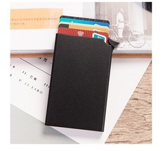 Bycobecy Customized Name Wallet  Cards Holder Anti-theft Smart Wallet Men Busine - £45.73 GBP