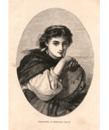 Engraved Print &quot;The Song Of Miriam&quot; c1900 - $20.37 CAD