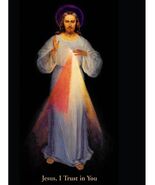 8&quot; X 10&quot; LINEN TEXTURED PRINT OF THE DIVINE MERCY (VILNIUS) - $181.74 MXN