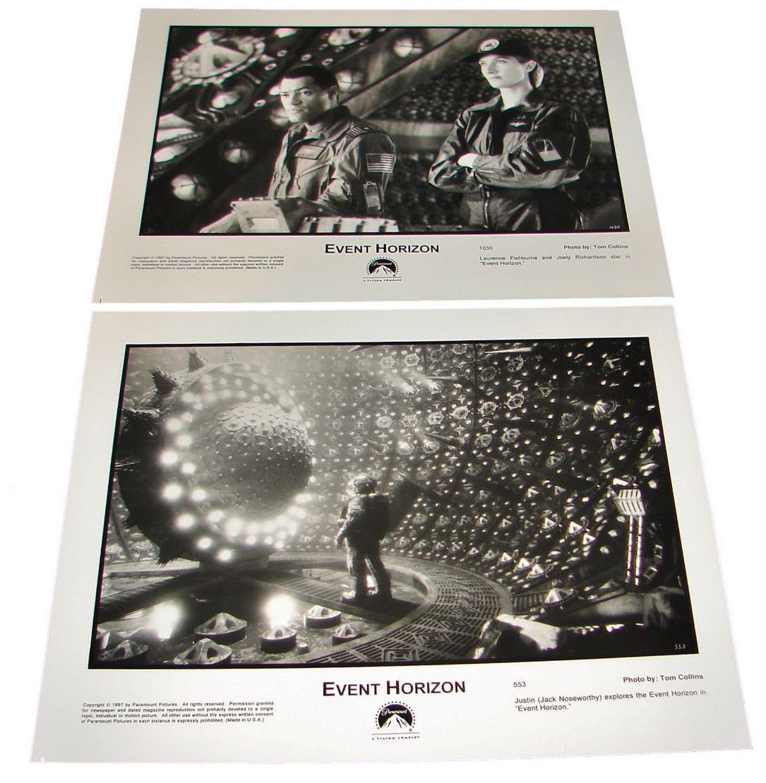2 1997 EVENT HORIZON Movie Press Photos Laurence Fishburne Joely Richardson - $9.95