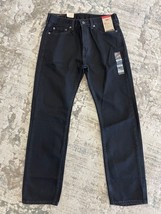 Levi&#39;s 505 Straight Leg Jeans 100% Cotton Pants Men&#39;s Black 38x34 - £23.53 GBP