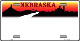 Nebraska Novelty State Background Blank Metal License Plate - $21.95