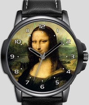 Mona Lisa Smiling Beauty Da Vinci Art Unique Trendy Wrist Watch UK FAST - £43.16 GBP