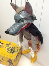 Vintage 1963 Pelham Puppet Marionette WOLF Hand Made Original Packaging Signed - £155.07 GBP