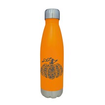 Pumpkin Flourish Design Fall Theme Orange 17oz Water Bottle LA5147 - £16.07 GBP