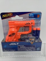 Nerf N-Strike Elite Jolt Blaster Orange And 2 Darts Blue Kids Toy Fun Games - £5.58 GBP