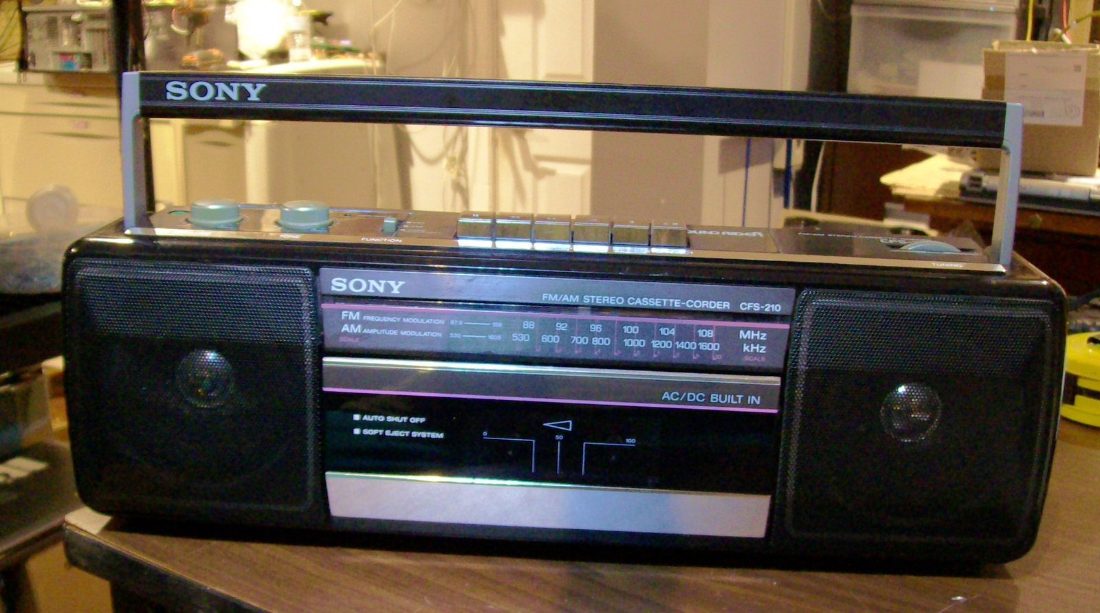 SONY CFS-210 BOOM BOX SERVICED - $125.00