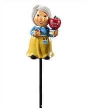 Teacher Gnome Plant Pick Set of 2 with Apple 17.9" High School Garden Adorable image 1