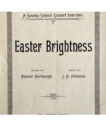 Easter Brightness Victorian 1895 Music Booklet Sunday School Concert DWAA19 - $70.06 CAD