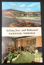 Vintage Holiday Inn Motel &amp; restaurant Danville VA Virginia Postcard I-95 - £5.34 GBP