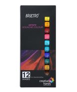 BRUSTRO Artists Gouache Colour Set of 12 Colours X 12ML Tubes. - £24.53 GBP