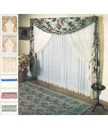 Window Treatment Formal Drapes Curtain Roman Balloon Shades Valances Sew... - $225.54 MXN