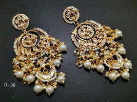 Latest Desing Women Girls Bridal Ethnic Jewelry Set Gift Earrings Chandb... - £20.12 GBP