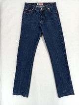 Vintage Arizona Women&#39;s Distressed Raw Hem Blue Denim Slim Jeans Size 5 ... - $11.39