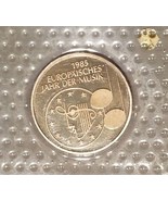 GERMANY 5 MARK PROOF CUNI COIN 1985 MUSIK PROOF SEALED MINT BLISTER - $688.38 MXN