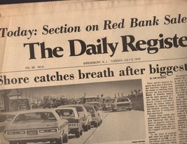 The Daily Register  Newspaper July 6, 1976 Shrewsbury, N.J. - $6.00